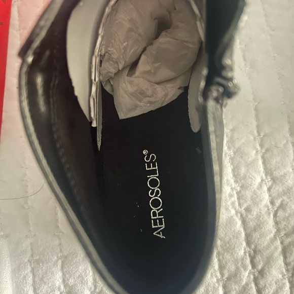 Black leather ankle boot by Aerosoles - Picture 7 of 8